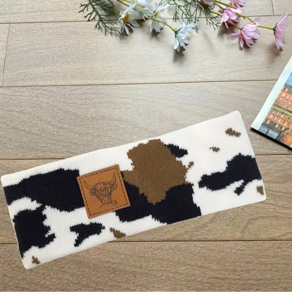 Cow Print Headband
